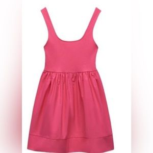 ZARA COMBINED DRESS PINK CHALK SIZE S | 0085/338/626